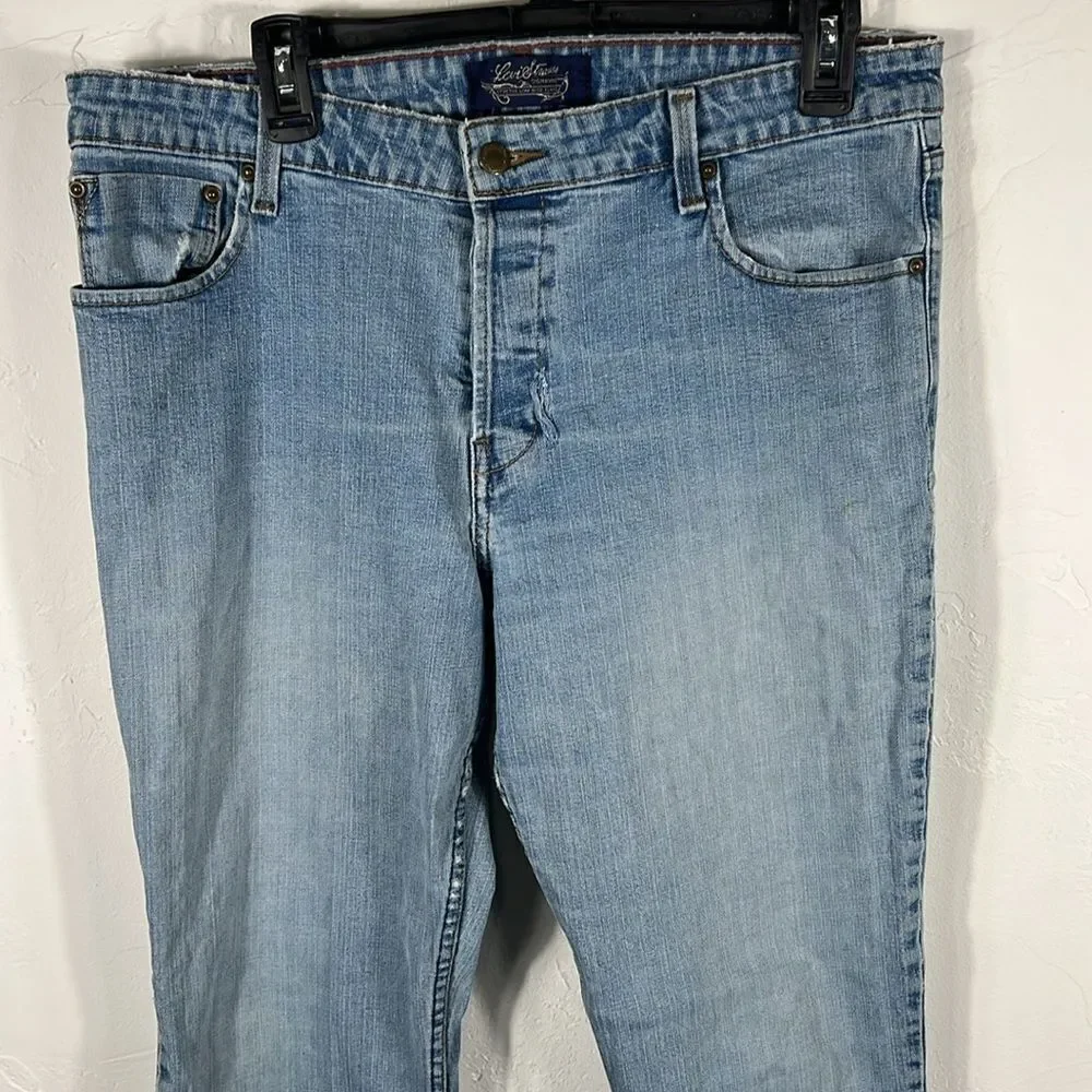 Vtg. ‎ LEVI STRAUSS SIGNATURE COLLECTION Low Rise Flare JEANS Women -Junior 15